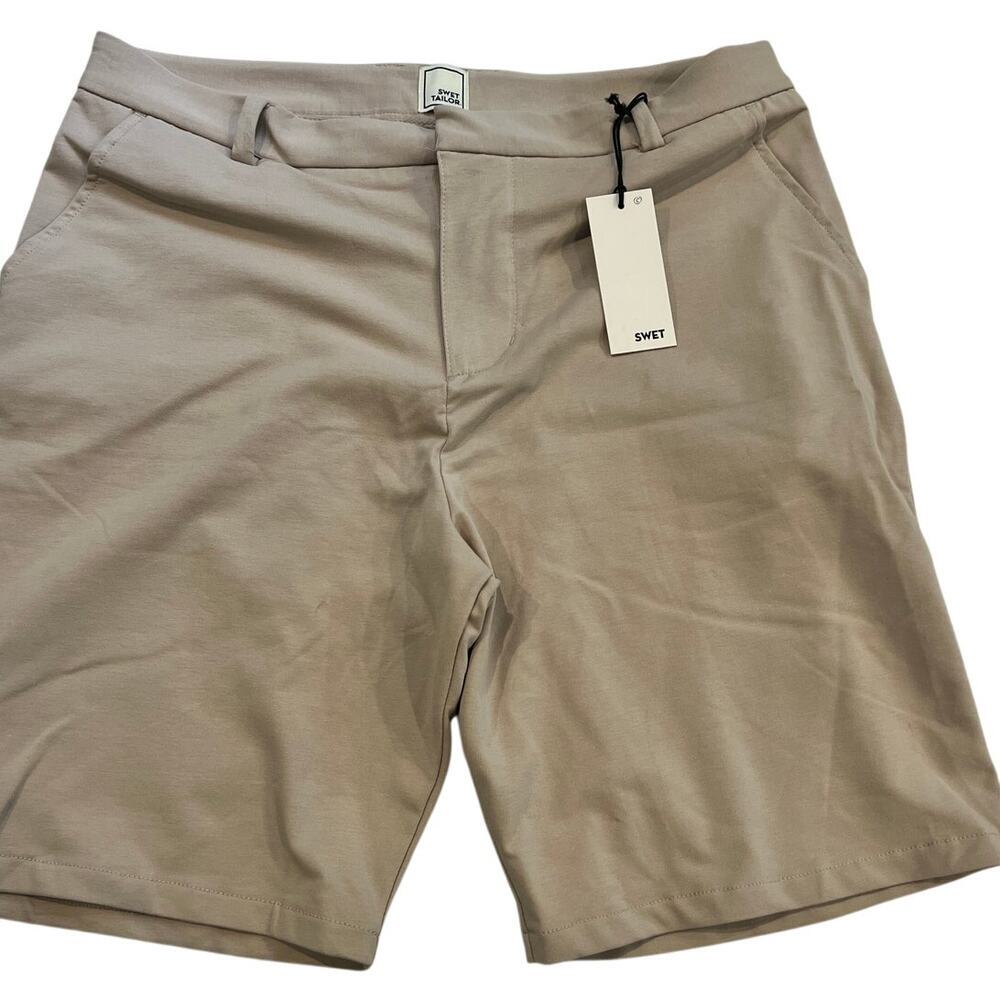 Swet Tailor Men's Tan Shorts Size 34" Waist NWT